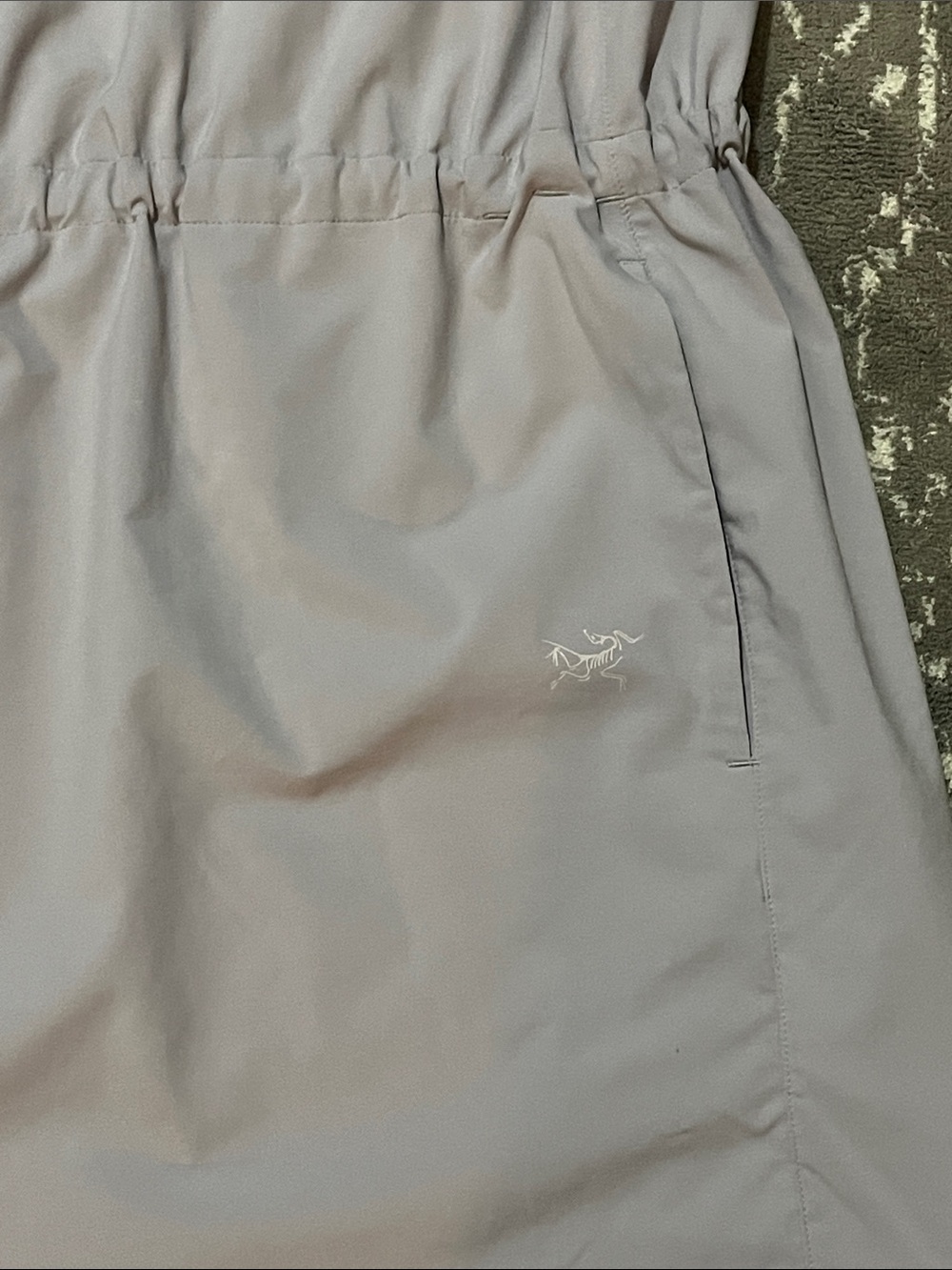 Light Grey Arc’Teryx Contenta  Sleeveless Drawstring Waist Dress - Picture 3 of 8
